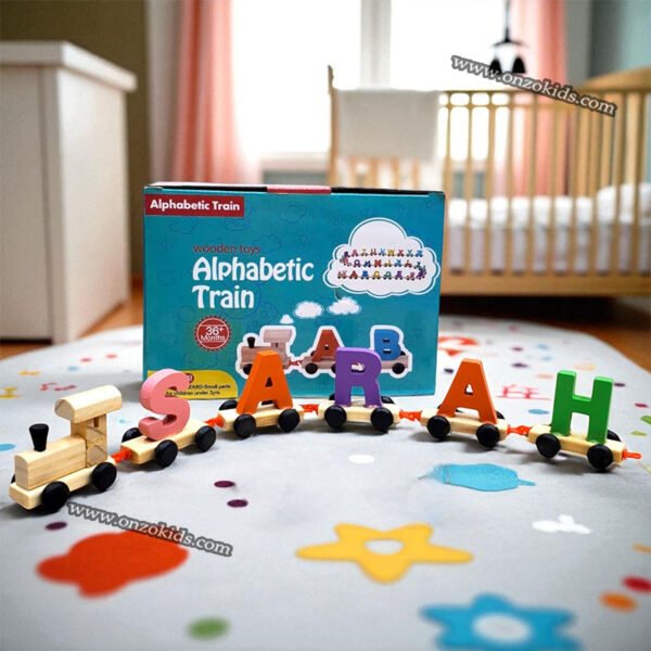 Train Alphabétique en bois – Image 2