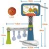 Basket-ball et Football centre d'activités sportives jeu de jardin pour enfants – Image 9
