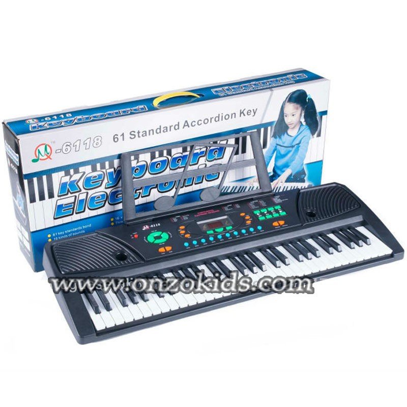 Piano électronique multifonctions 61 touches avec micro et afficheur