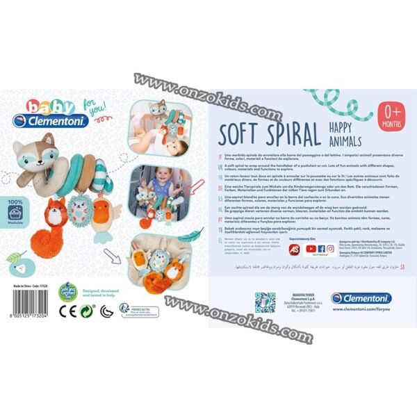 Soft Spiral Happy Animals -Clementoni – Image 3