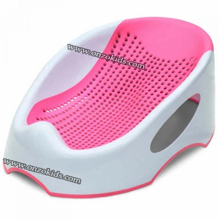 Fauteuil Transat Bain Bébé Plastique Rigide Gris Owls - Avec Ventouses Antidérapantes