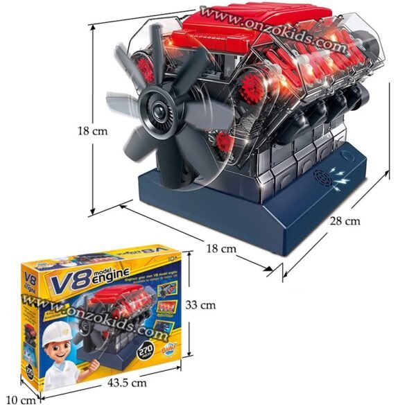Moteur V8 model engine 270 pcs - Buki france – Image 10