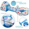 Tente + Tunnel + Air de jeu + 10 Balles pour bébé et enfant – Image 13