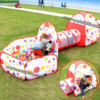 Tente + Tunnel + Air de jeu + 10 Balles pour bébé et enfant – Image 5