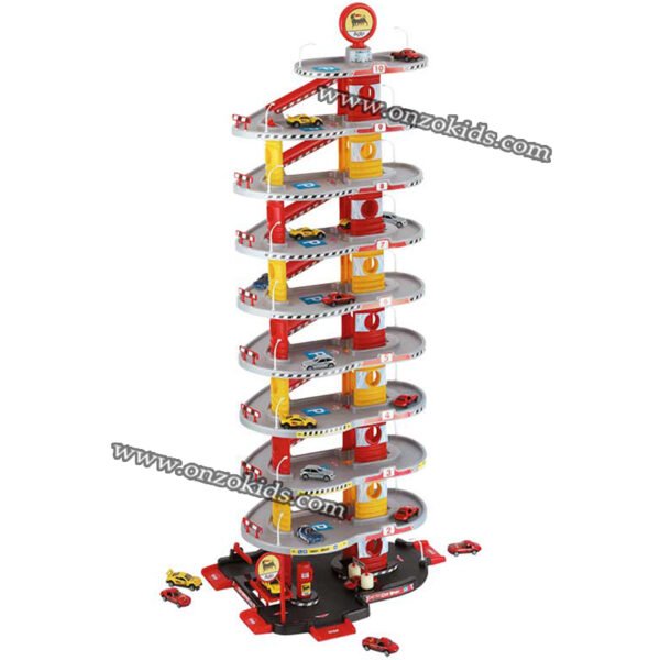 Circuit et garage parking 10 Étages avec 3 Voitures pour enfants | FARO – Image 3
