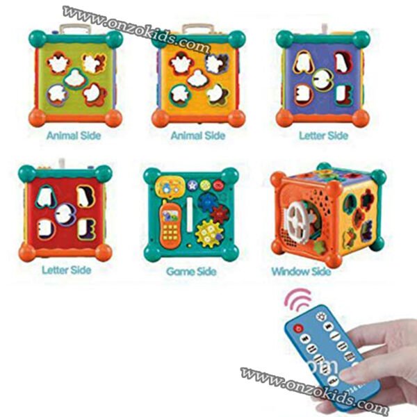 Cube d'apprentissage, musical avec Télécommande pour bébé – Image 4