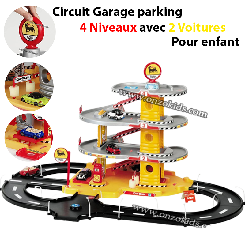 Parking Garage Voiture pour Enfants Grand Circuit Garage de