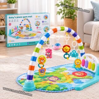 Tapis d'éveil piano pour bébé 5 en 1 avec Bluetooth et projection