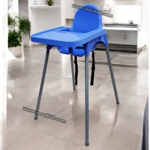 Chaise haute à manger pour bébé - LOPA - Bleu ciel