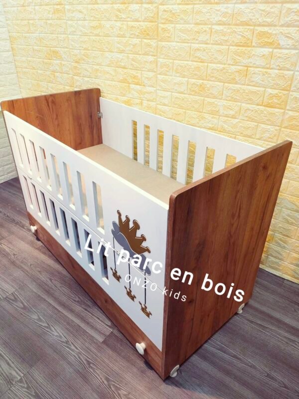 Lit parc en bois MDF – Image 6