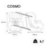 Siège auto Cosmo  0-18 kg - Gamme luxe pour bébé - Nania – Image 14