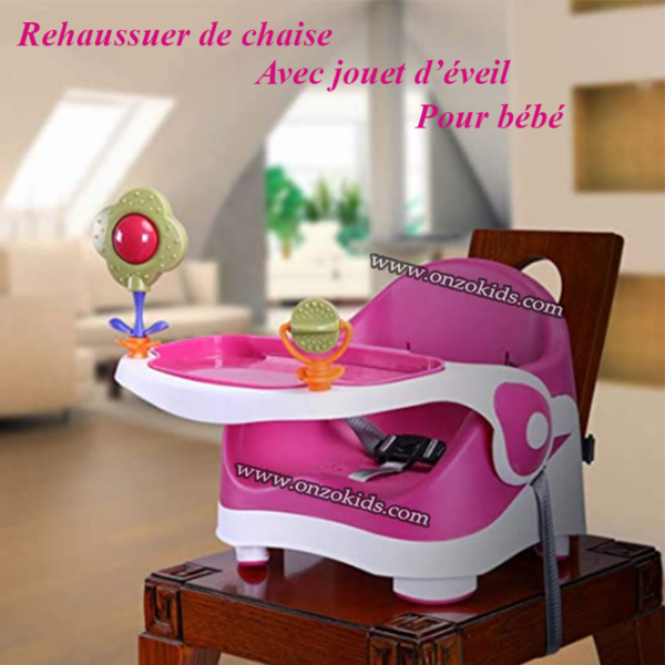 Rehausseur de chaise avec jouets d'éveil pour bébé