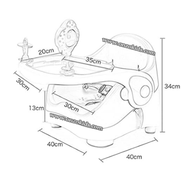 Rehausseur de chaise avec jouets d'éveil pour bébé – Image 16