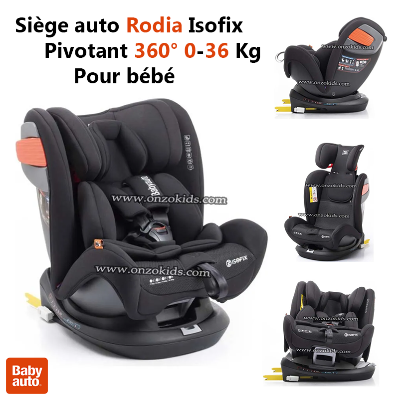 Siège auto Rotatif 360° Isofix Groupe 0+/1/2/3 Giroto – Baby Auto