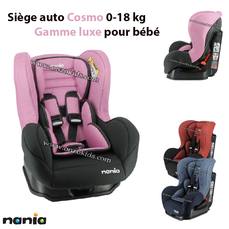 Siège auto Cosmo 0-18 kg - Gamme luxe pour bébé