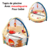 Tapis de piscine avec moustiquaire pour bébé | Qtot
