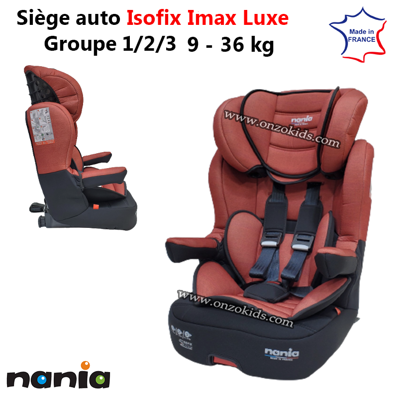 Siège auto Isofix Imax Luxe Groupe 1/2/3 (9-36kg)