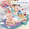 Tapis de jeu gym musical piano pour bébé 3 en 1