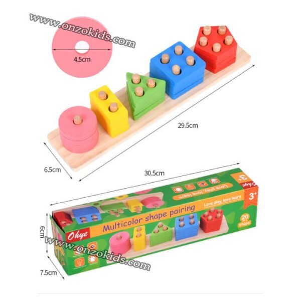 Jouets Montessori de tri des couleurs pour 1 2 3 ans – Image 13