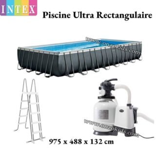 Piscine hors sol ultra rectangulaire 975 x 488 x 132 cm  - Intex
