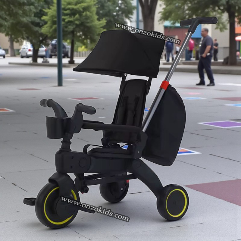Poussette Tricycle compacte pliable avec Siege réversible – Image 11