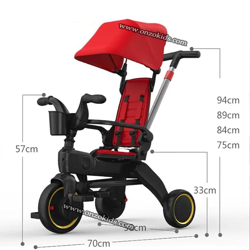 Poussette Tricycle compacte pliable avec Siege réversible – Image 8