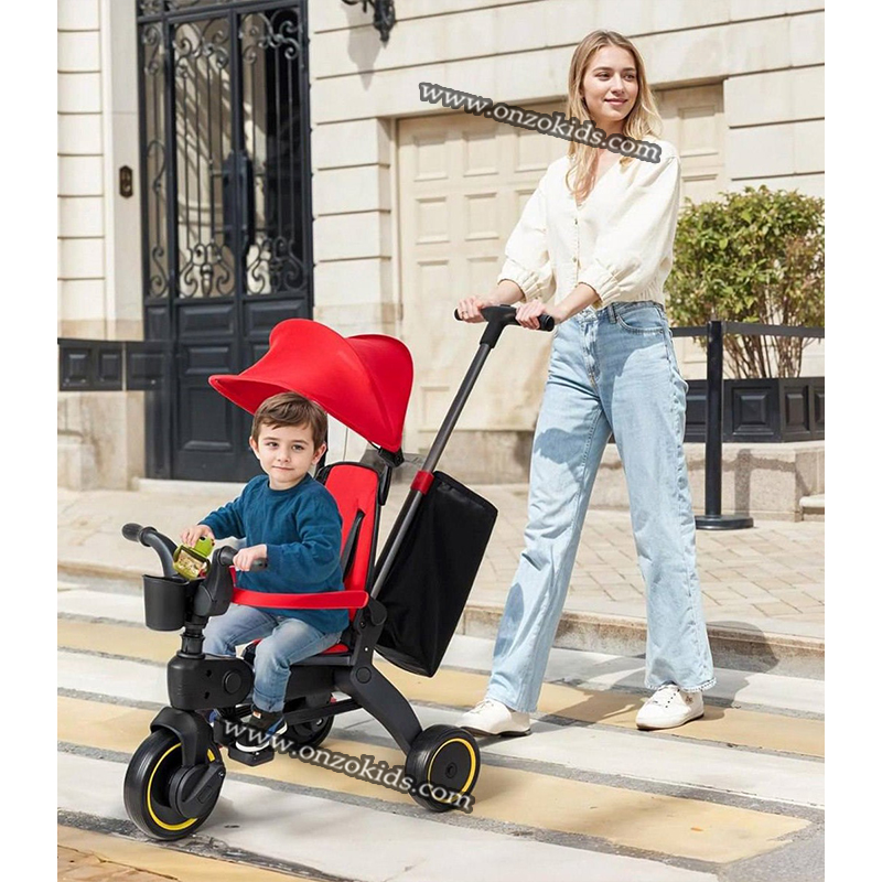 Poussette Tricycle compacte pliable avec Siege réversible – Image 7