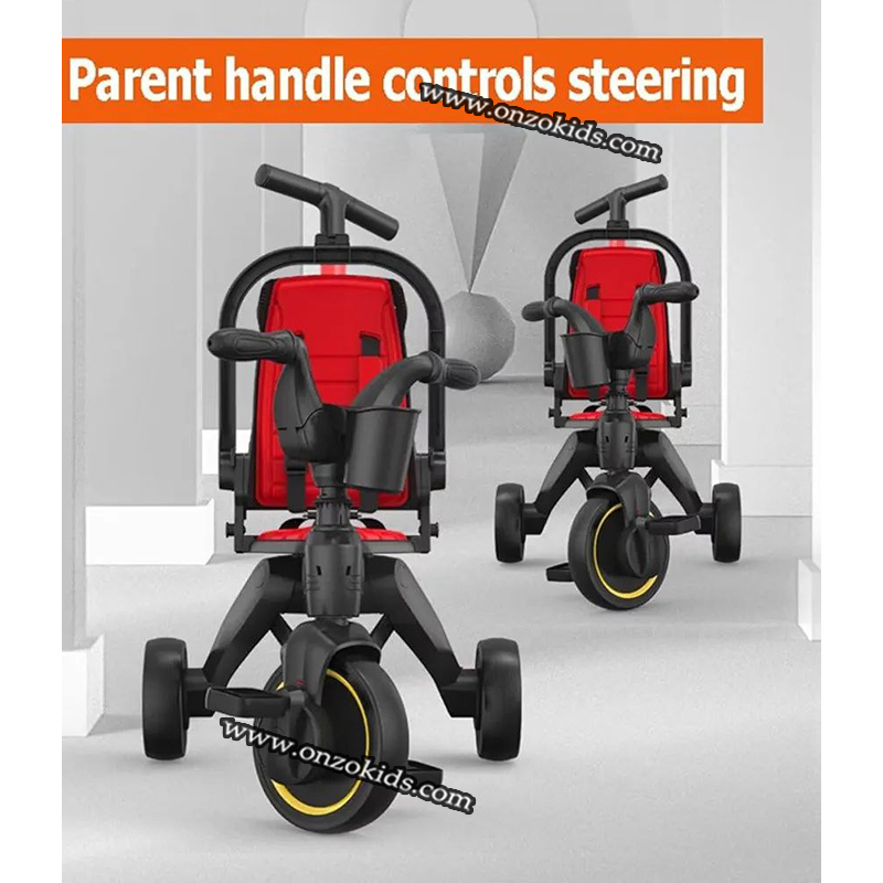 Poussette Tricycle compacte pliable avec Siege réversible – Image 9