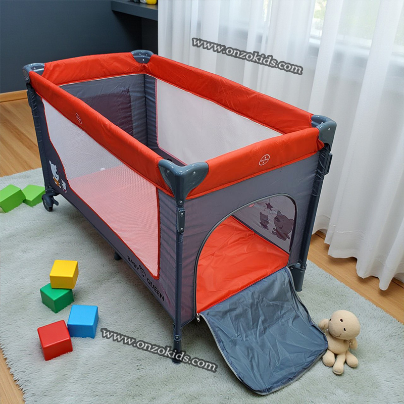 Lit parc avec tente balançoire-Queen – Image 5