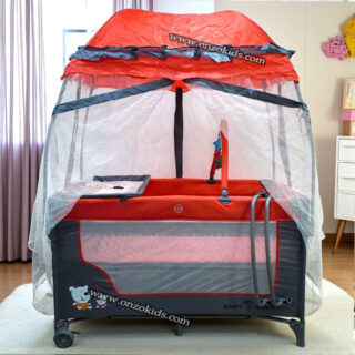 Lit parc avec tente balançoire-Queen