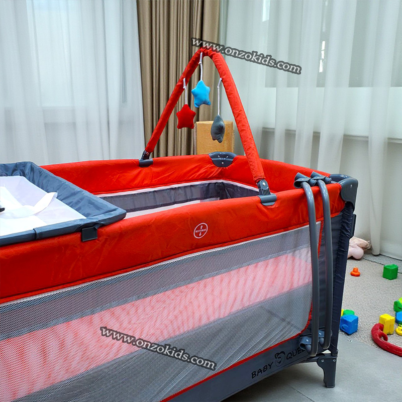 Lit parc avec tente balançoire-Queen – Image 6