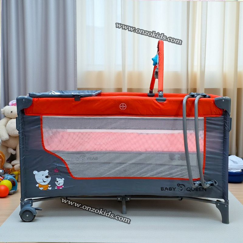 Lit parc avec tente balançoire-Queen – Image 4