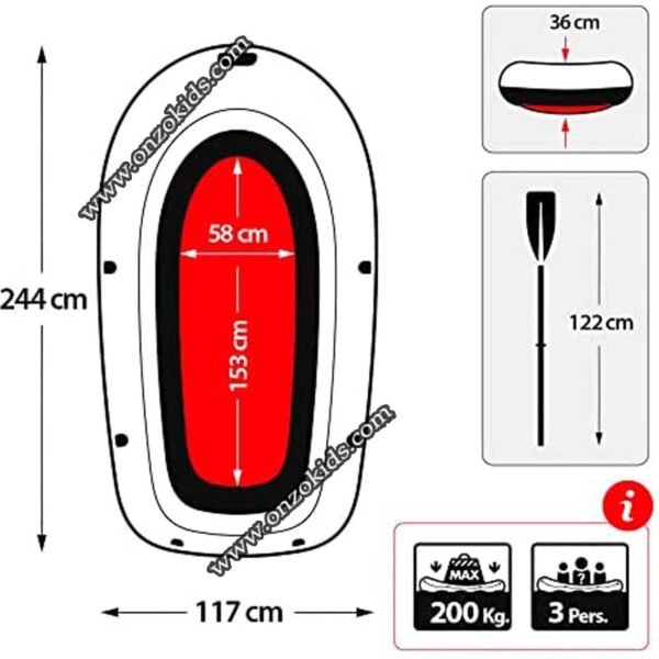 Bateau Gonflable Set Explorer Pro 300 | Intex – Image 3