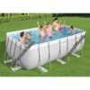 Piscine tubulaire rectangulaire 412x201x122cm Power Steel™ | Bestway