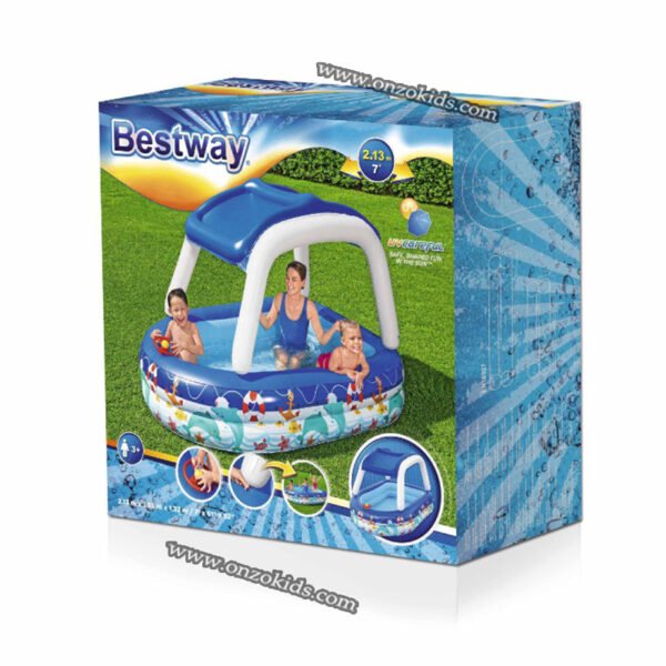 Piscine 213×155×132cm familiale à l’ombre du soleil-Bestway – Image 5