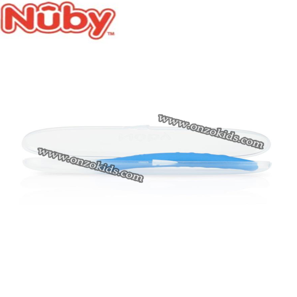 Cuillère de sevrage en silicone souple avec étui | Nuby – Image 2