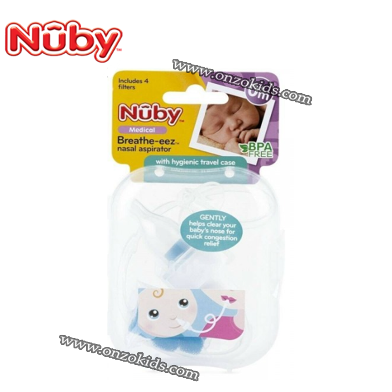  Nuby, Breathe-eez Infant Nasal Aspirator with Travel Case : Baby