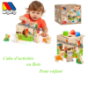 Cube d'activité en bois pour enfant | Molto