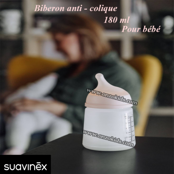 Biberon anti - colique 180 ml pour bébé | Suavinex