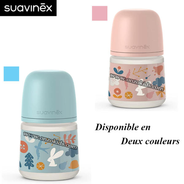 Biberon en plastique 150 ml avec tétine symétrique pour bébé | Suavinex – Image 2