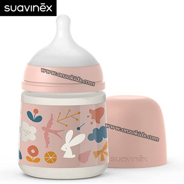 Biberon en plastique 150 ml avec tétine symétrique pour bébé | Suavinex – Image 5