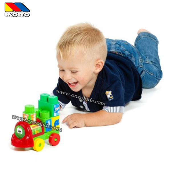 Jeu de block de train 28 pièces pour enfant | Molto – Image 3