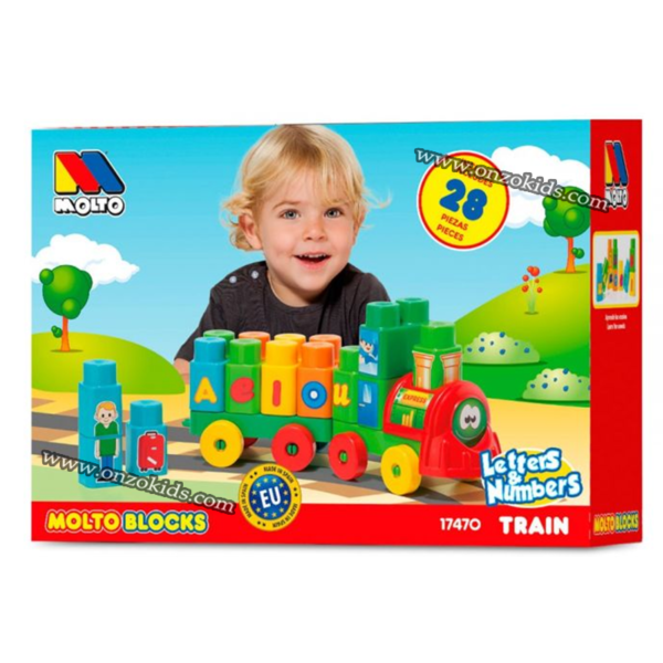 Jeu de block de train 28 pièces pour enfant | Molto – Image 6
