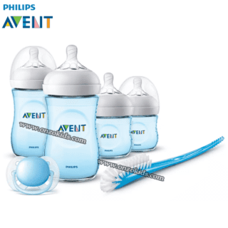 Kit Biberons Philips Avent Classic Pour Nouveau-né - 2x125 Ml + 2x260 Ml + Sucette + Goupillon