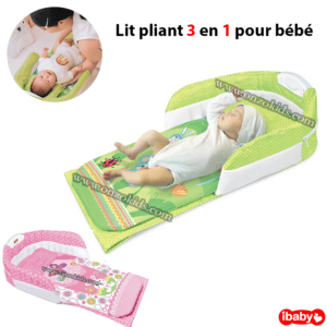 Lit pliant 3 en 1 pour bébé  - Ibaby