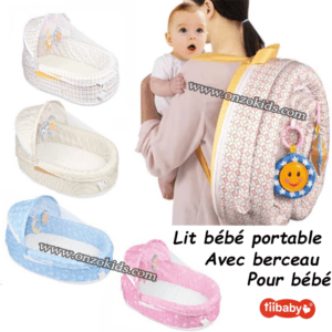 Lit bébé portable séparé avec berceau de voyage pour bébé | Tiibaby