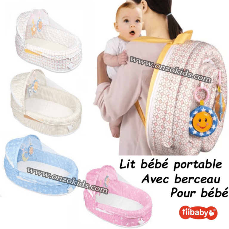 Lit bébé portable séparé avec berceau de voyage pour bébé | Tiibaby