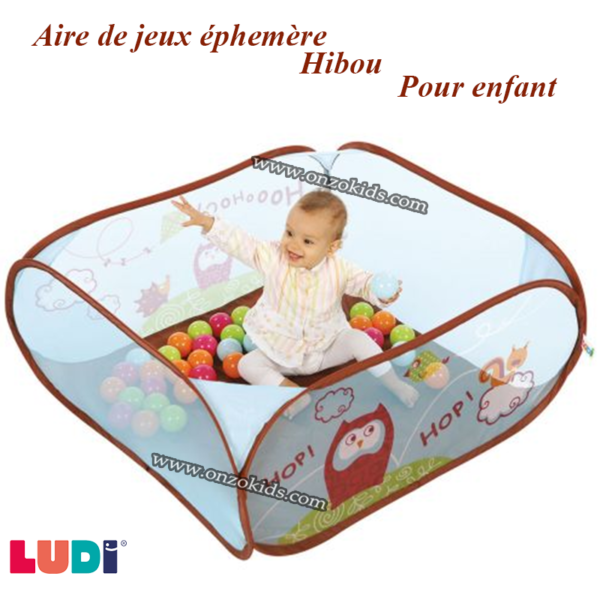 Aire de jeux éphémère Hibou pour enfant | LUDI