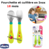 Cuillère et fourchette en Inox 18 mois | Chicco