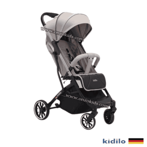 Poussette de luxe Compacte avec cache Pieds pour voyage - kidilo - Beige